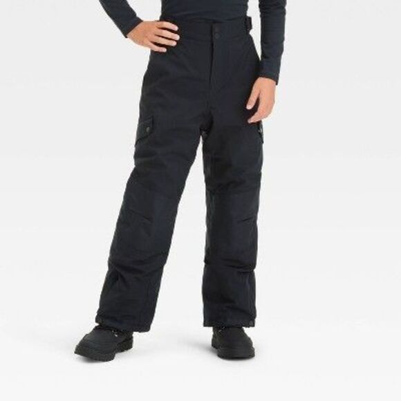 All In Motion - Kids' Solid Snow Pants - All In Motion Black L Black - Picture 1 of 2
